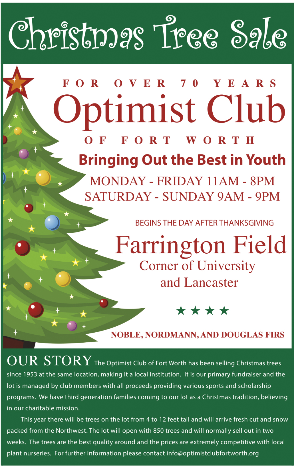 Christmas Tree Sales Fort Worth