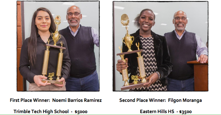 first and second place winners